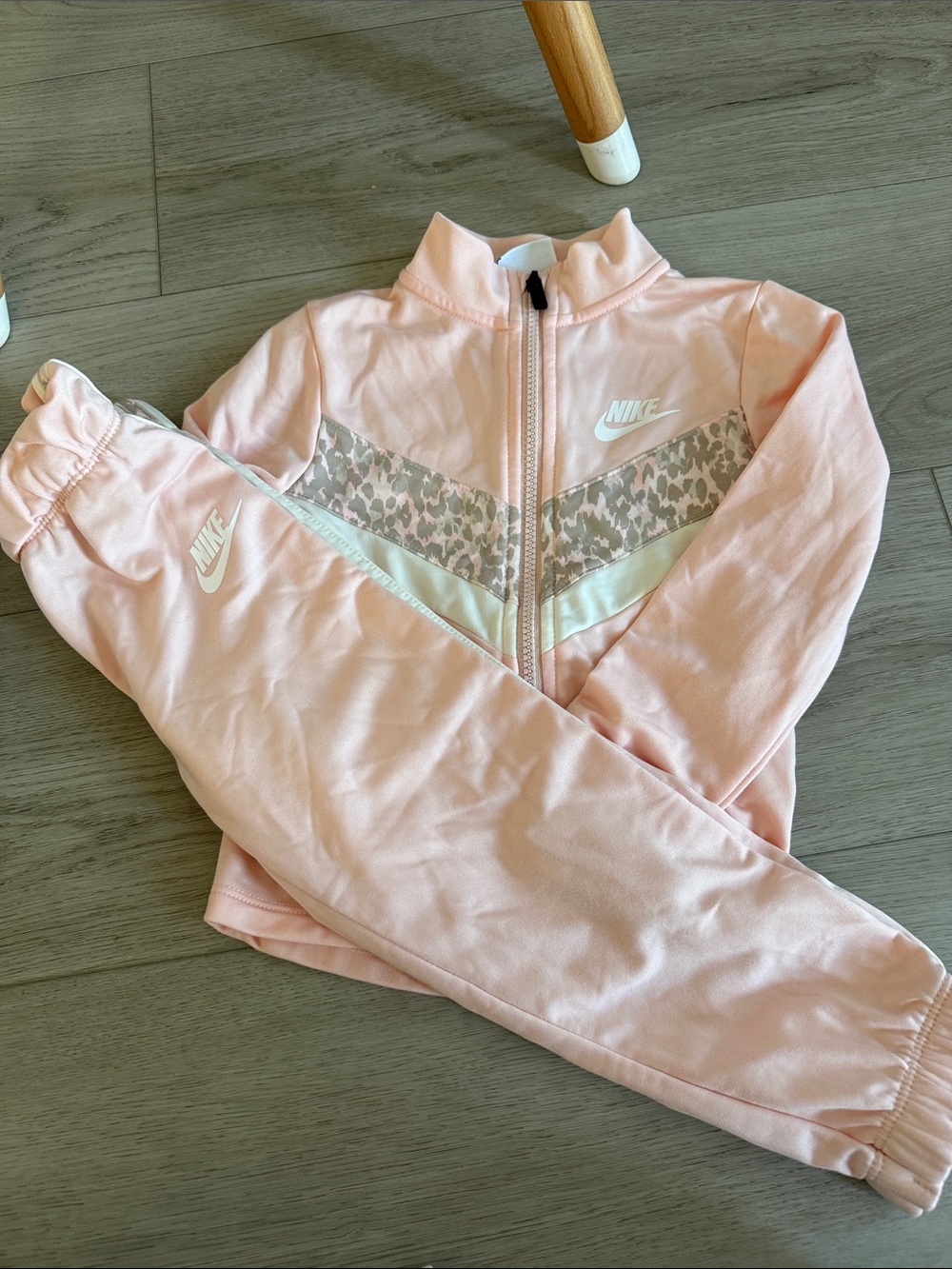Nike Light Pink Girls' Track Jacket and Pants Set
